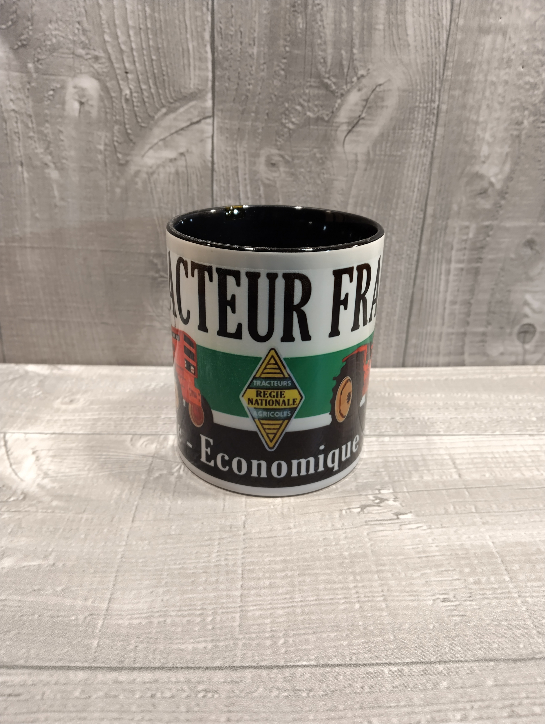 Mug céramique publicitaire tracteur Renault vintage