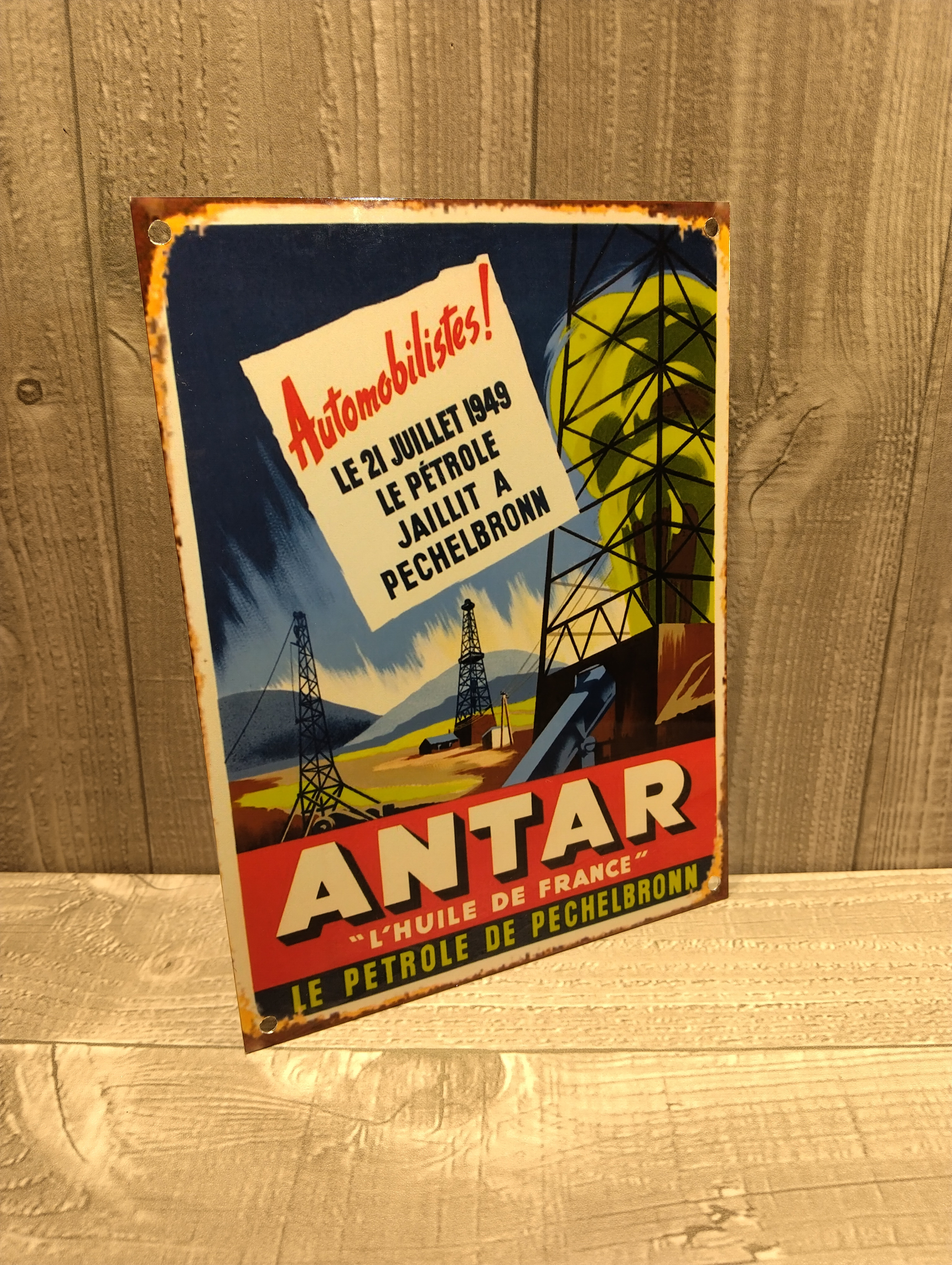 Plaque métal ABSINTHE BLANQUI 15 x 20 cm déco rétro vintage