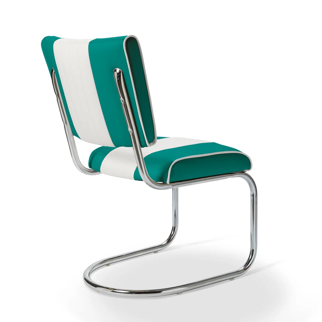 chaise de diner bi-couleur prospect vert pétrole