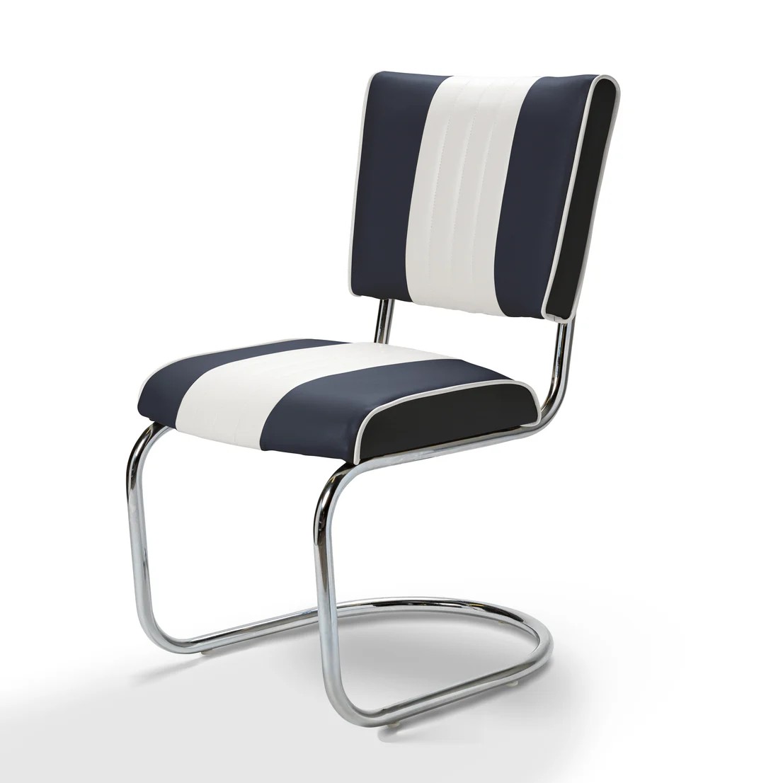 chaise de diner bi-couleur prospect bleu marine mobilier américain