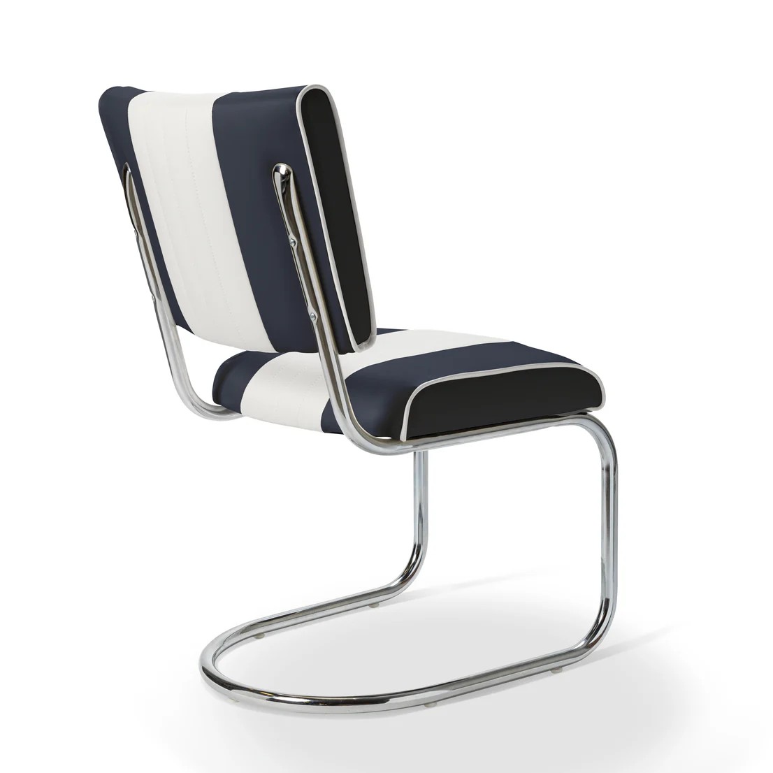 chaise de diner bi-couleur prospect bleu marine