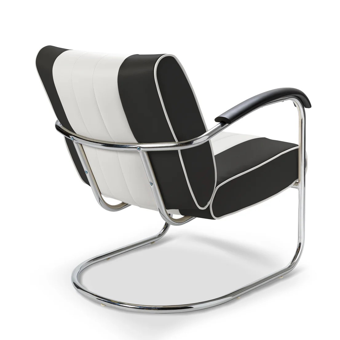 Chaise confort diner bi-colore Pullman noir