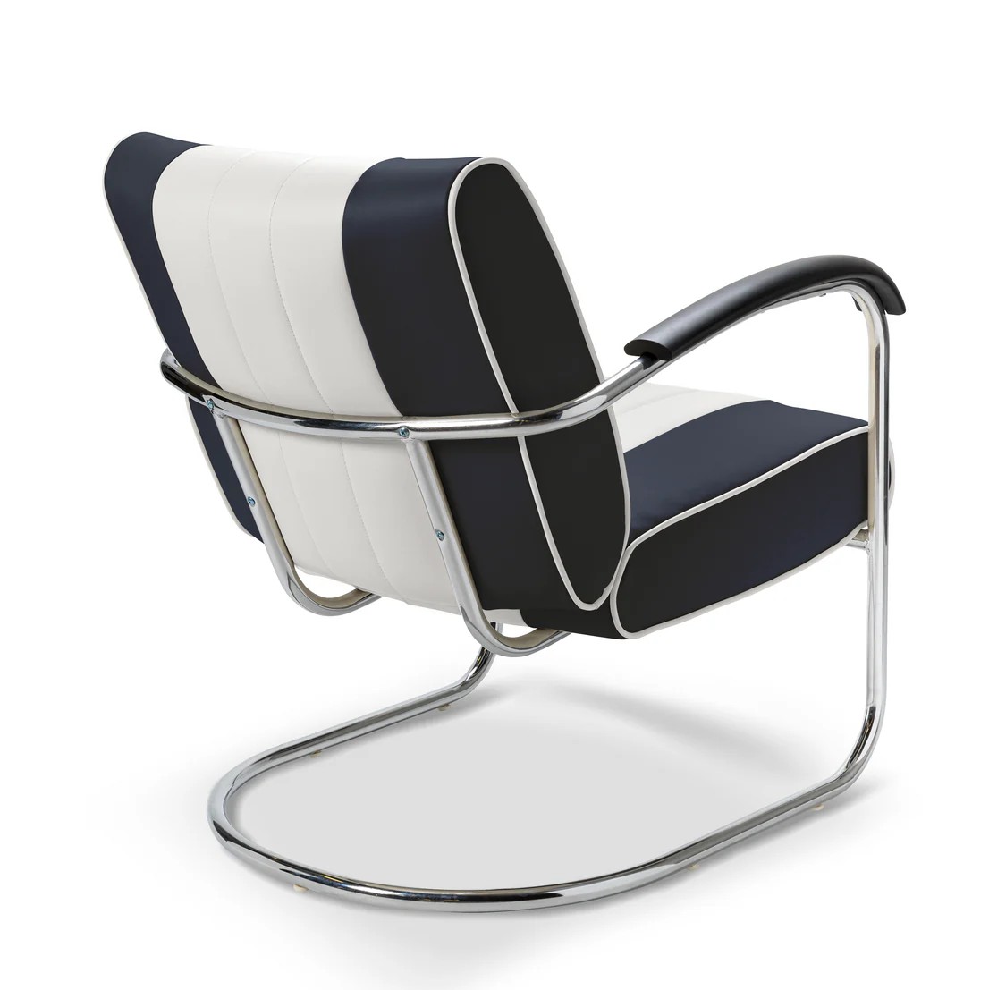 Chaise confort diner bi-colore Pullman bleu marine