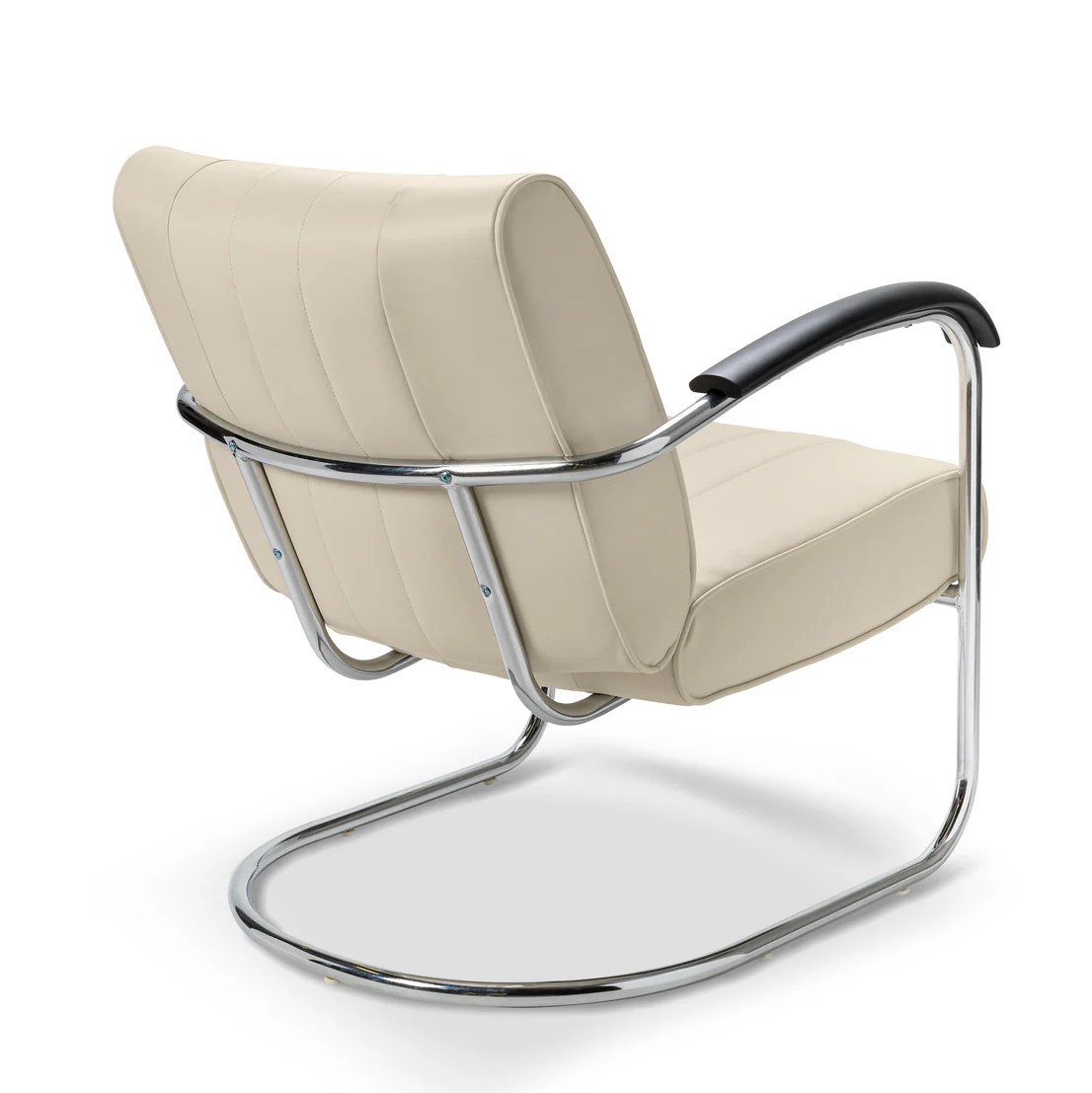Chaise rétro confort Pullman blanc mobilier américain