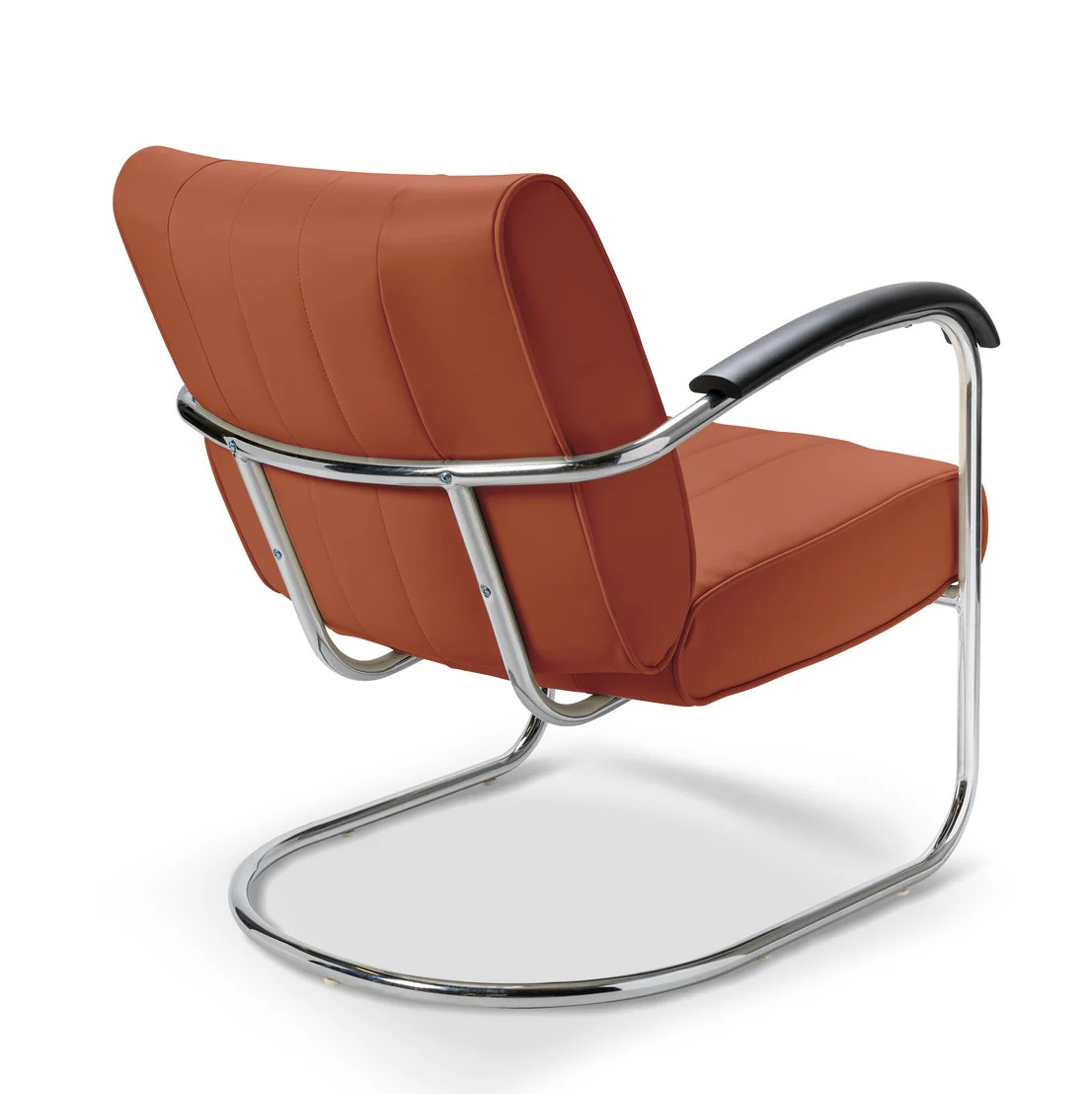 Chaise rétro confort Pullman ocre mobilier américain