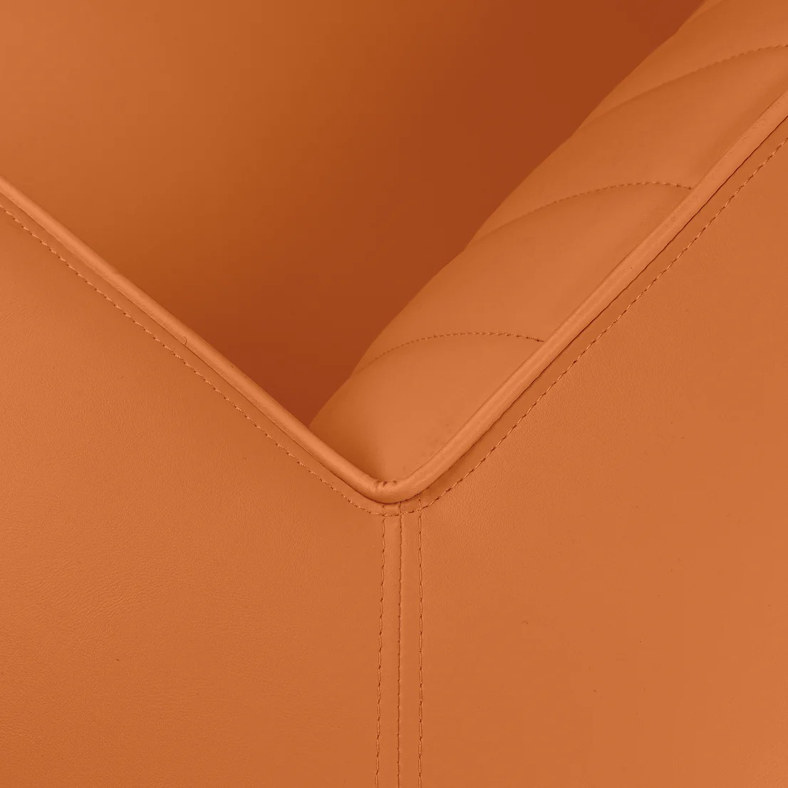 canapé 1 place delucas orange angle mobilier