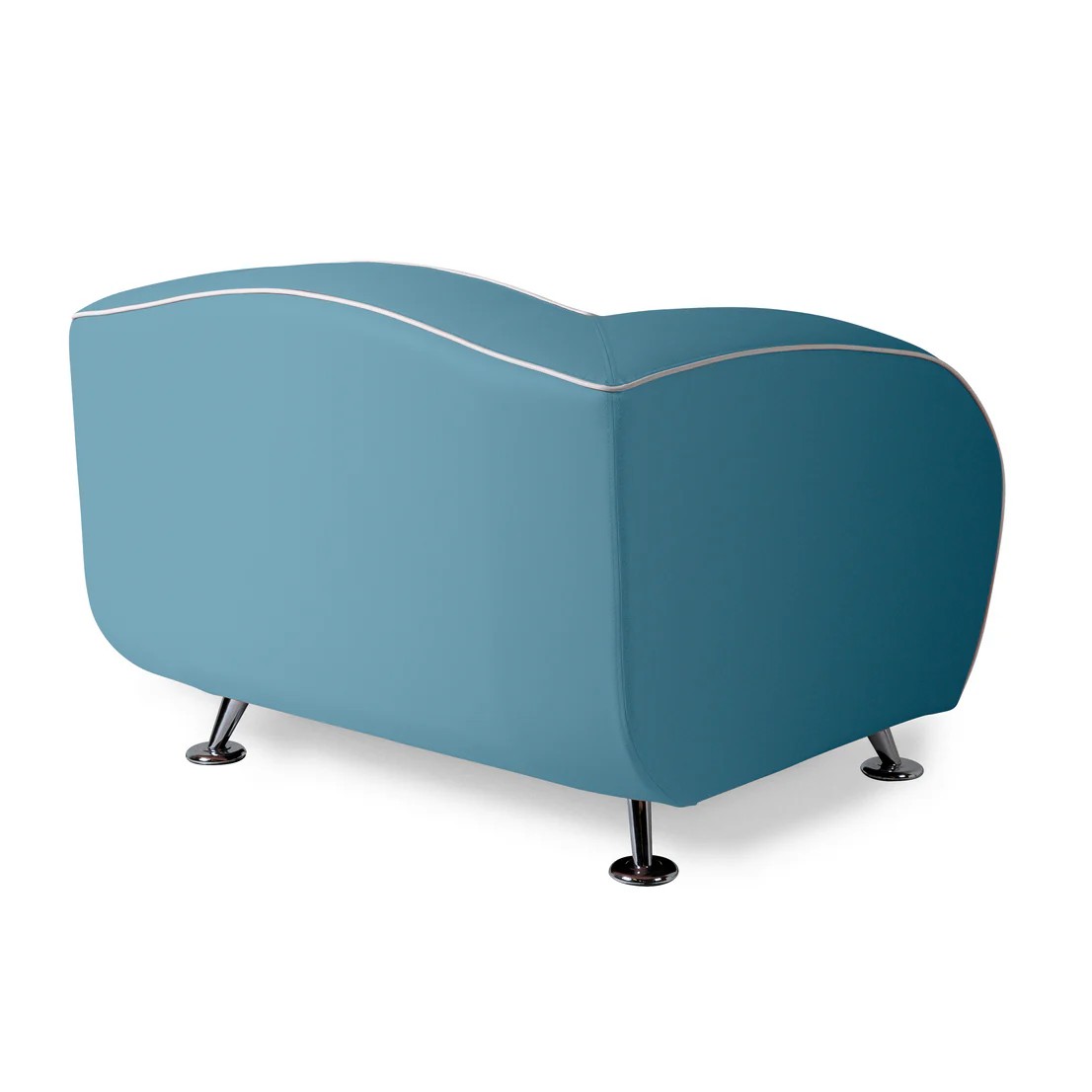 Canapé 1 place delucas bleu mobilier américain