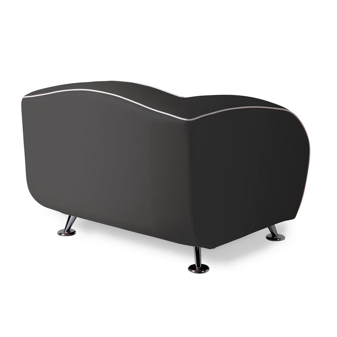 Canapé 1 place delucas noir mobilier américain