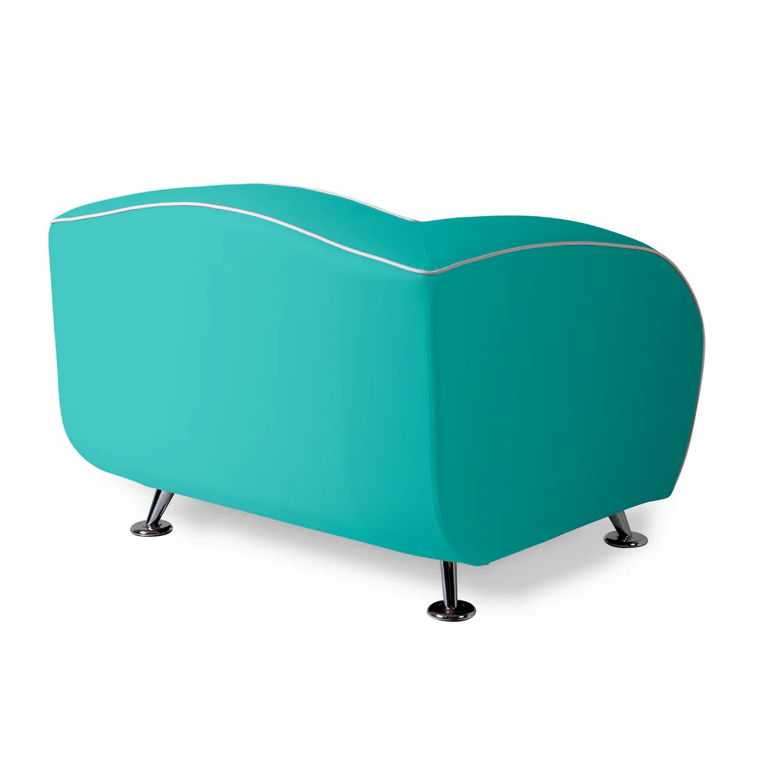 Canapé 1 place delucas turquoise mobilier américain