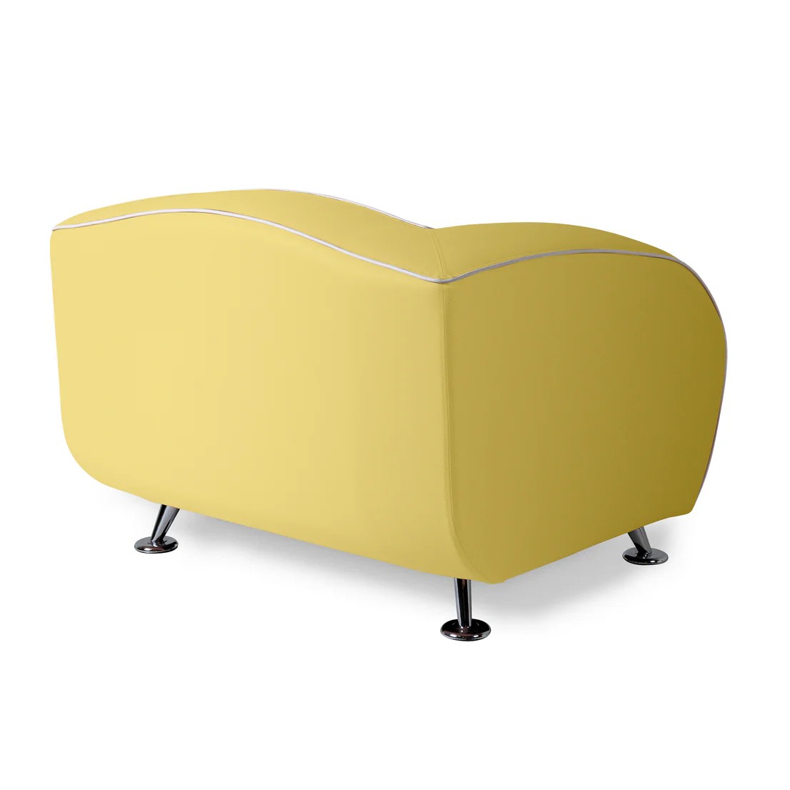 Canapé 1 place delucas jaune mobilier américain