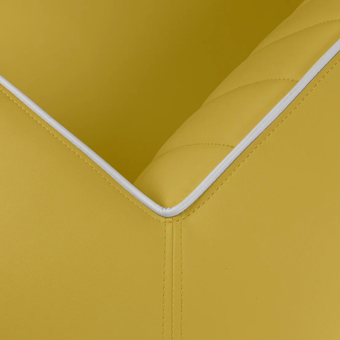 Canapé 1 place delucas jaune angle mobilier