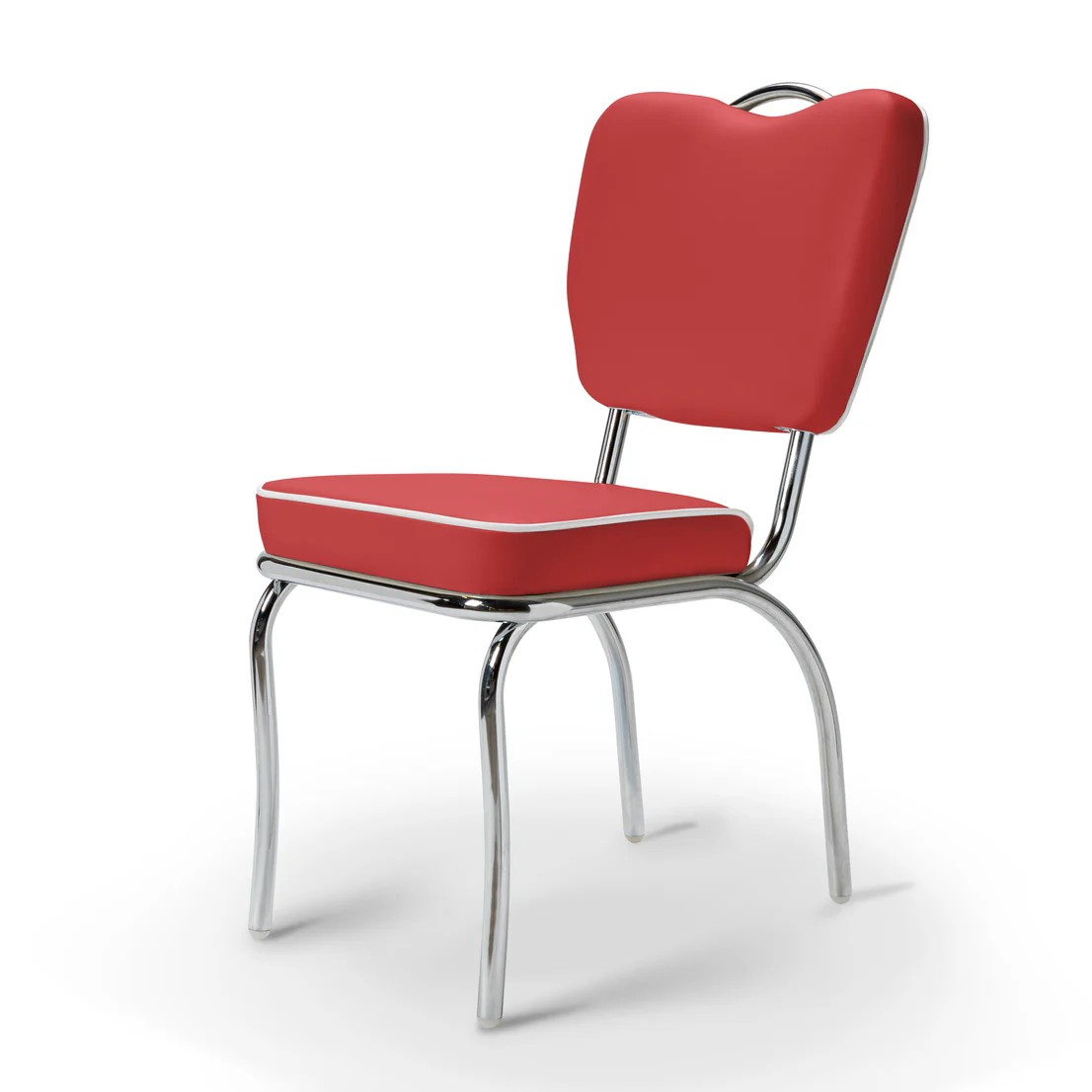 Chaise Majestic  Chrome rouge