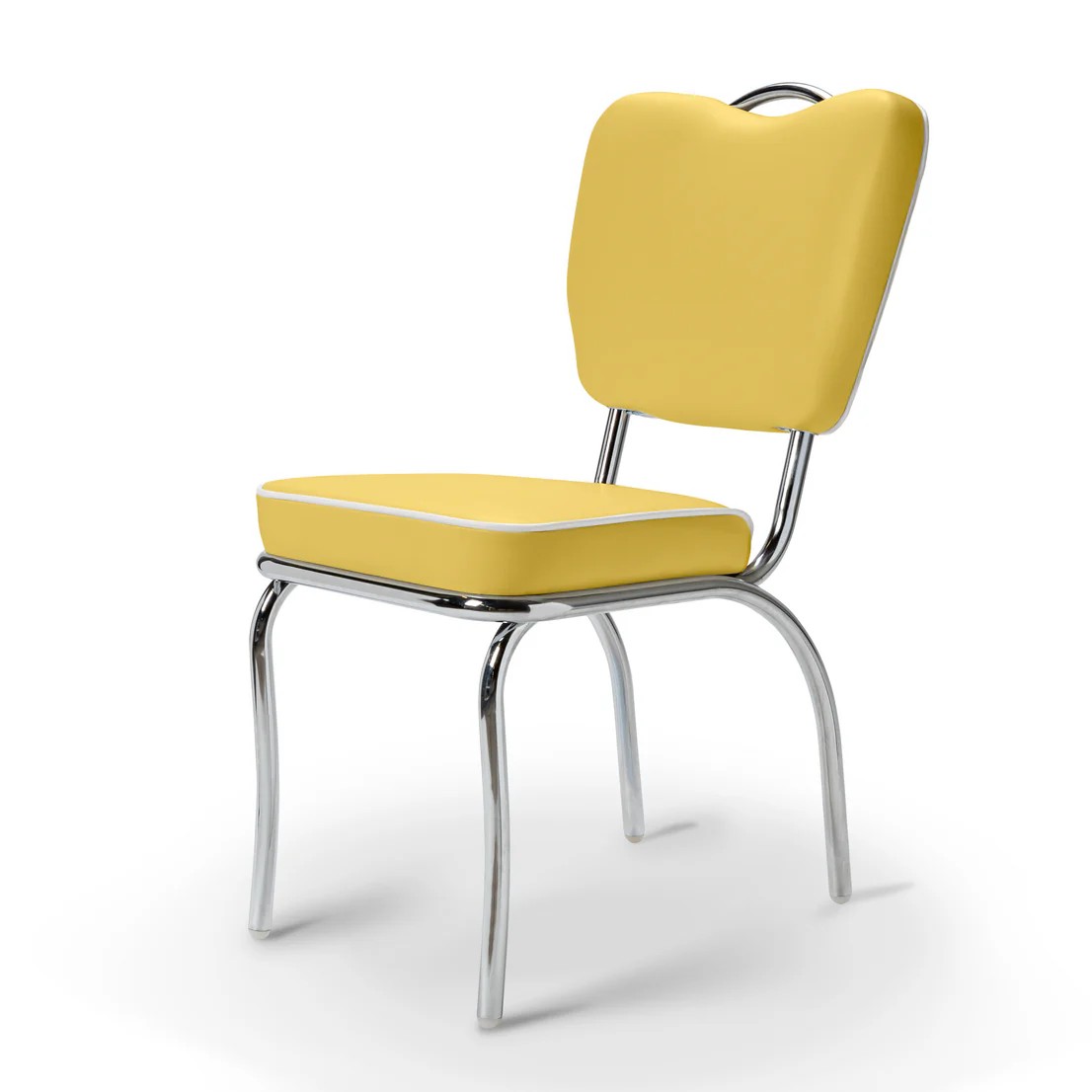 Chaise Majestic  Chrome jaune
