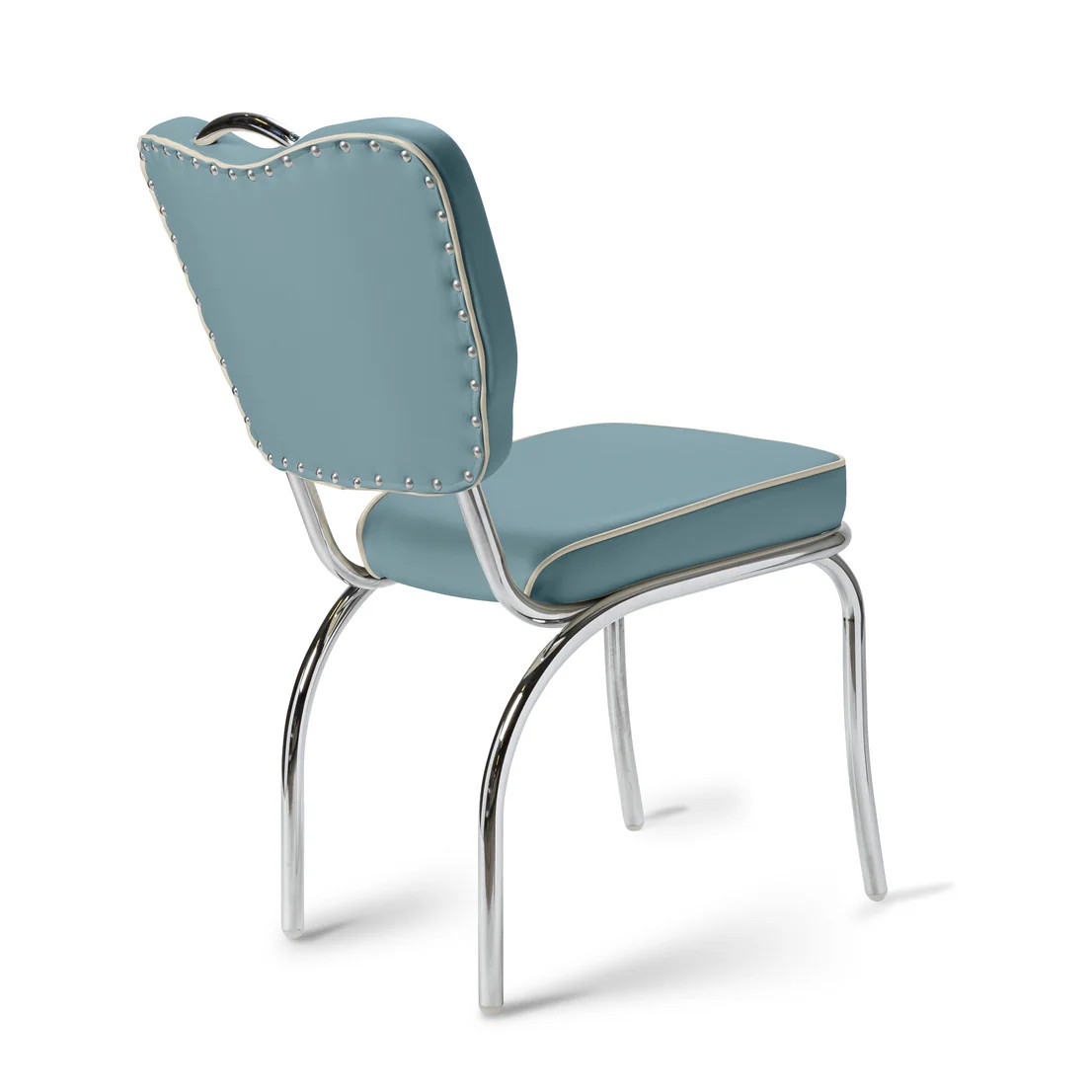 Chaise Majestic  Chrome bleu mobilier américain