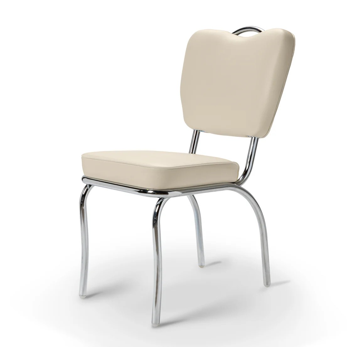 Chaise Majestic  Chrome blanc mobiler américain