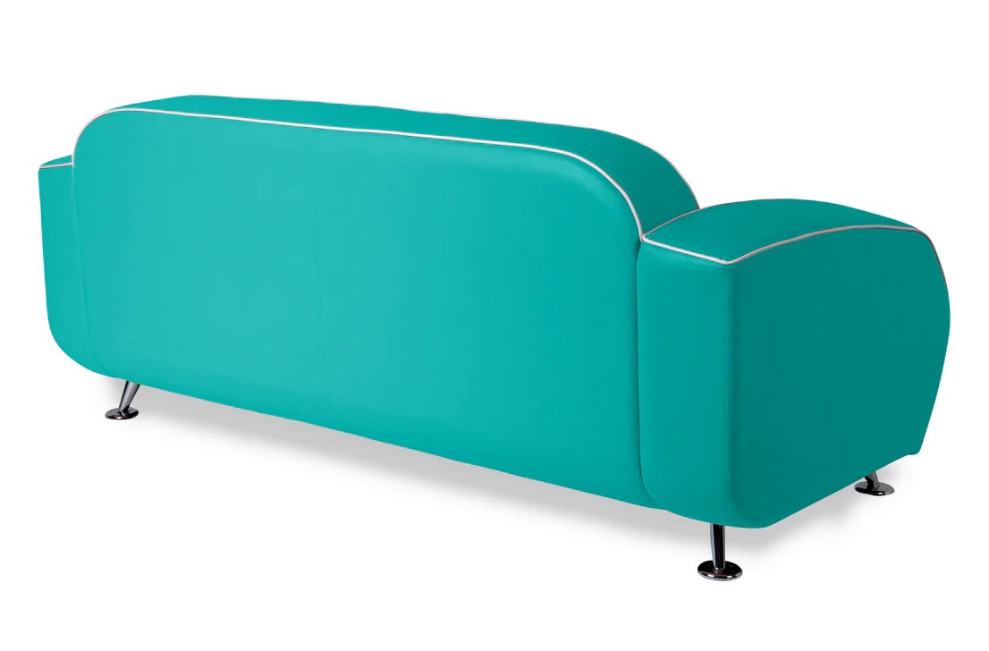 Sofa canapé bicolore Waverly turquoise mobilier américain