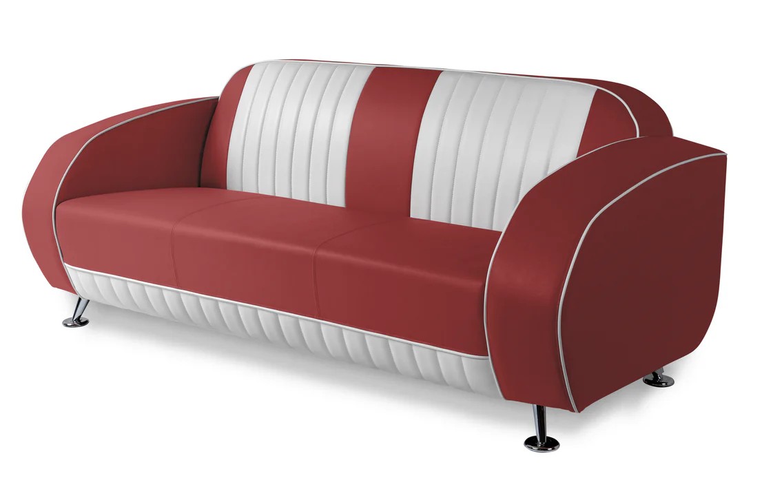 Sofa canapé bicolore Waverly ruby