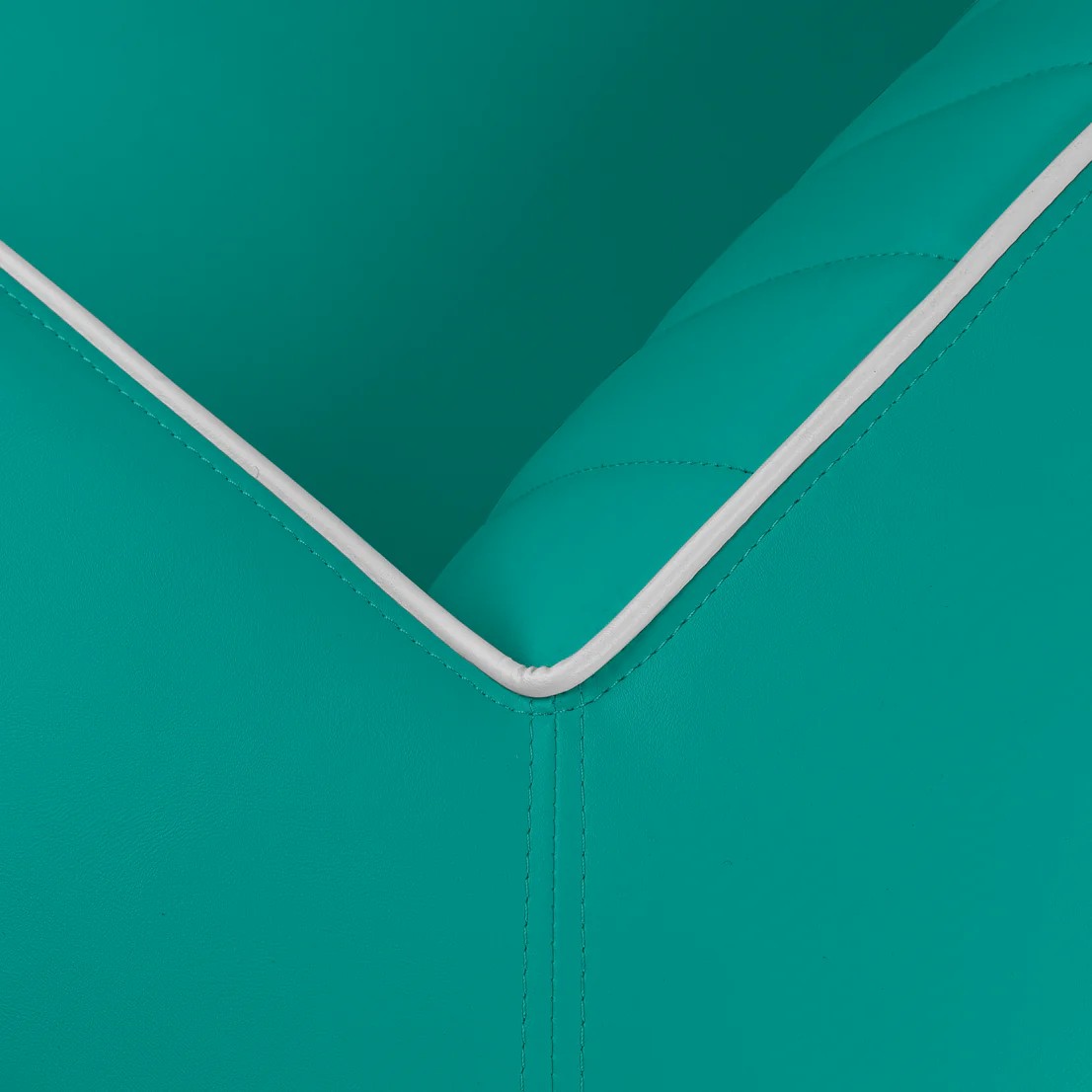 Canapé 1 place delucas turquoise angle mobilier
