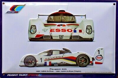 plaque-metal-peugeot-905-le-mans