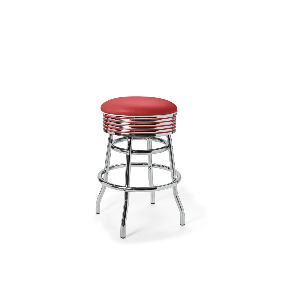 Tabouret de bar luxe bas Palace 66 mobiler américain rouge