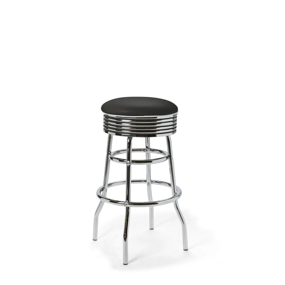 Tabouret de bar luxe haut Palace mobilier américain noir