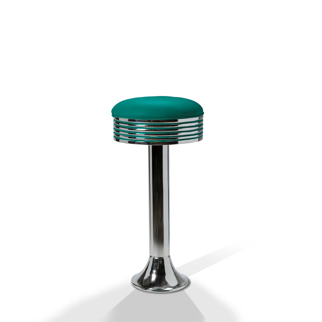 Tabouret de bar Casey MP 77 Chrome pétrol