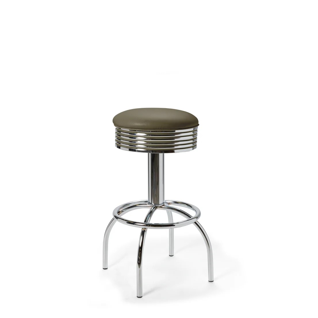 Tabouret de bar Comet MP 77 Chrome kaki mobilier américain
