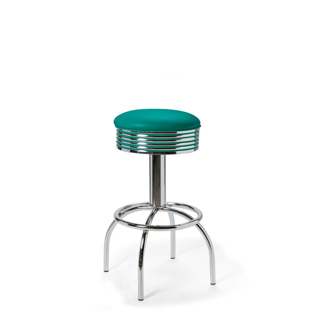 Tabouret de bar Comet MP 77 Chrome pétrol mobilier américain