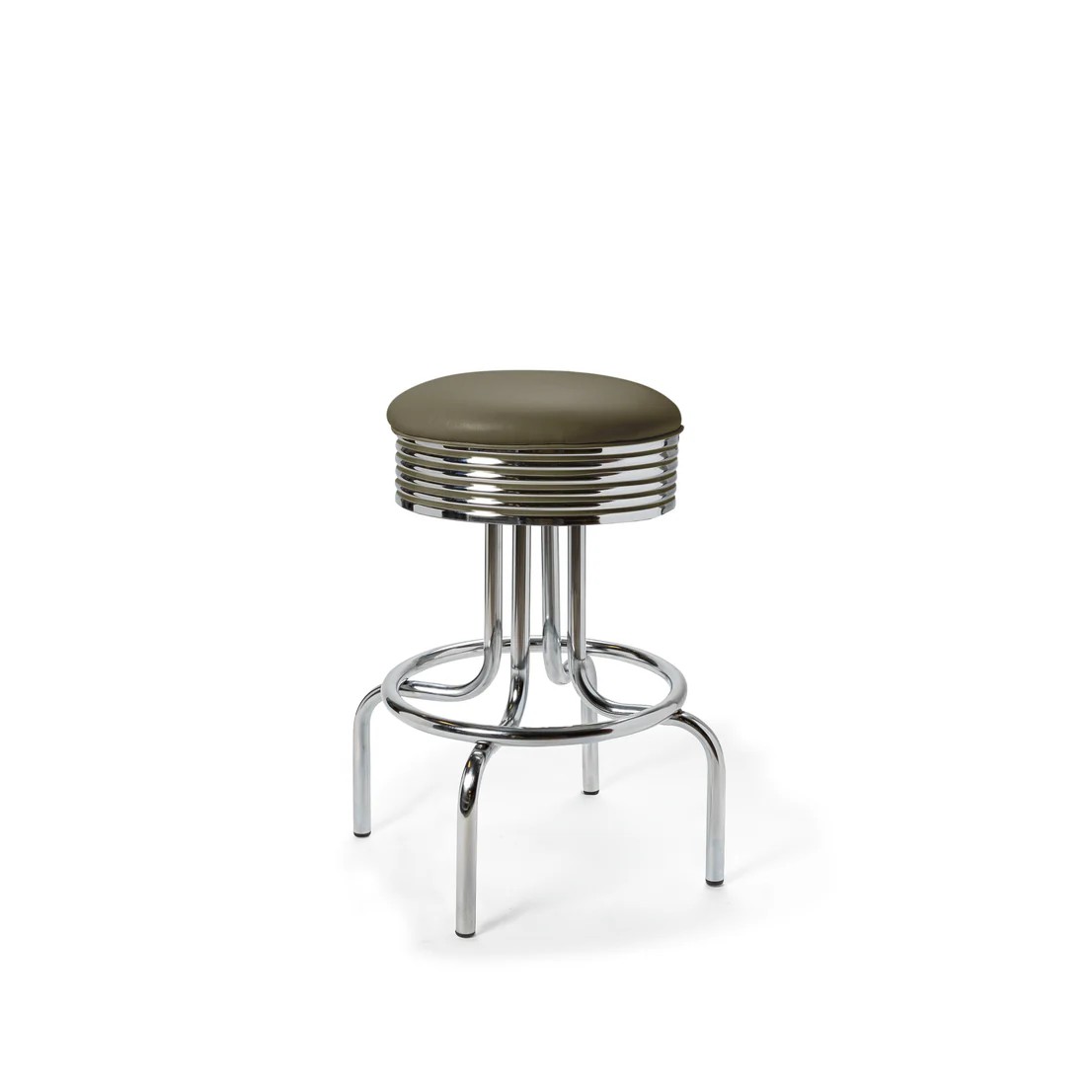 Tabouret de bar Airline MP 66 Chrome kaki