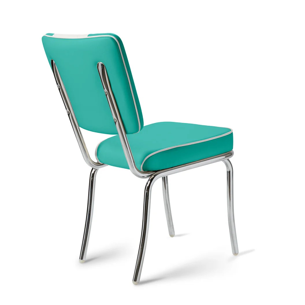 Chaise d’arcade CB Chrome turquoise