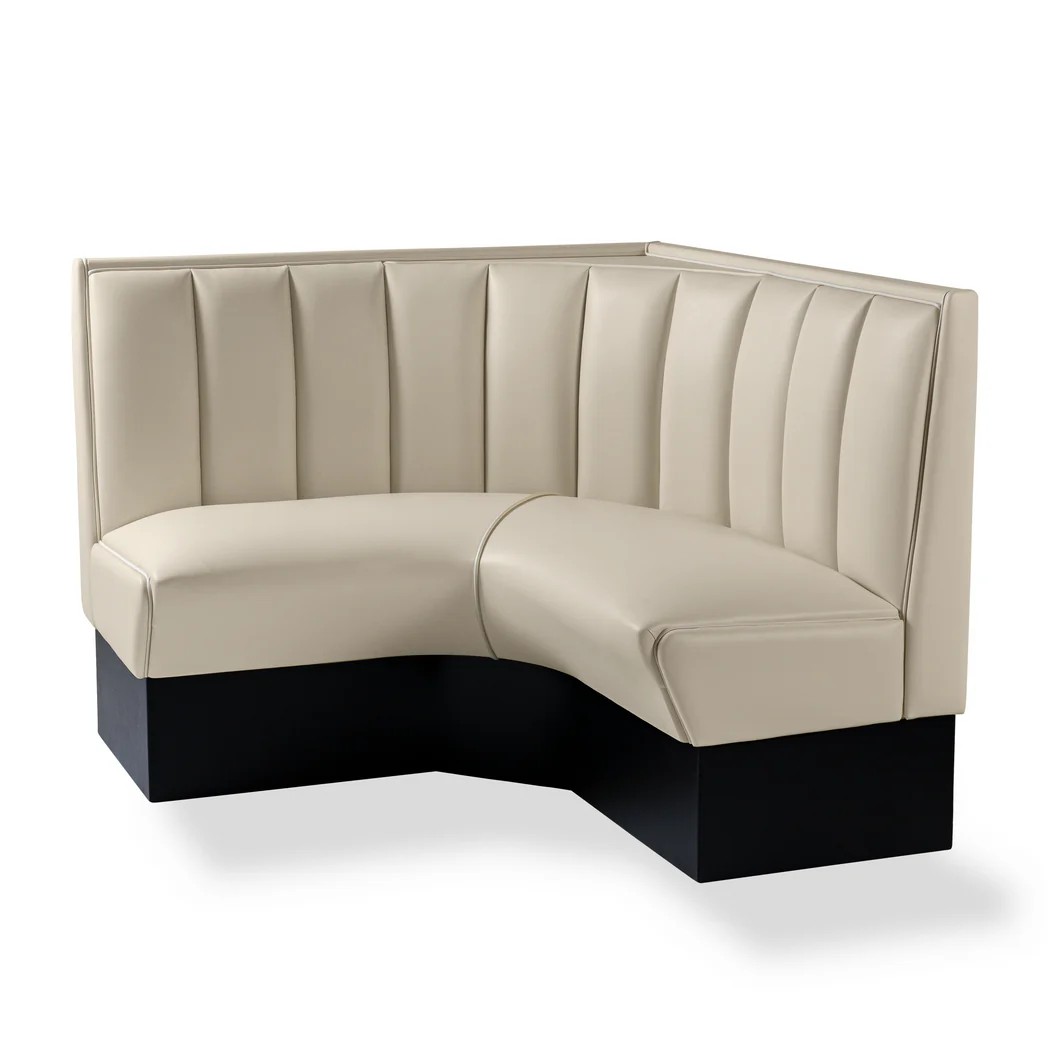 banquette de mobilier américain d’angle CB 120-120 blanche