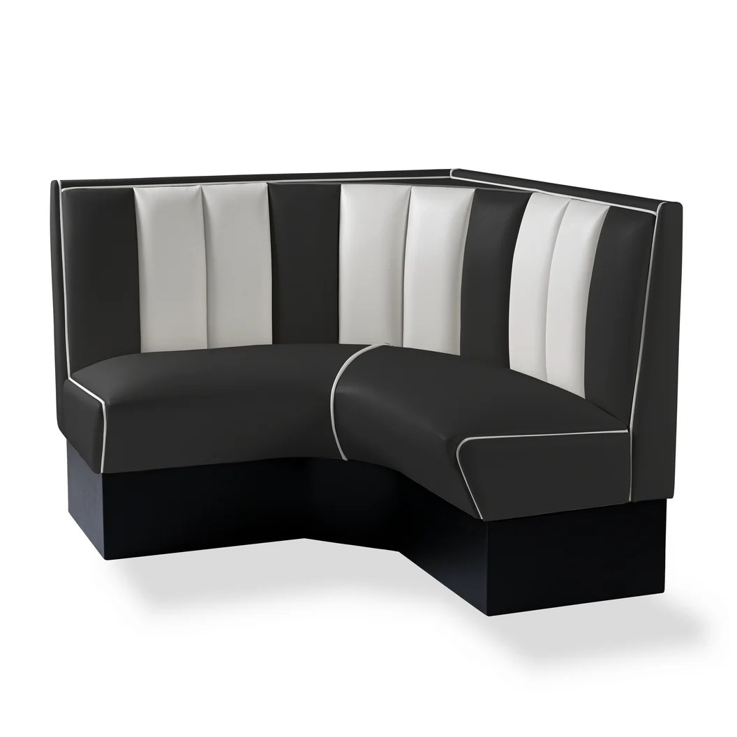 banquette de mobilier américain d’angle CB 120-120 noir