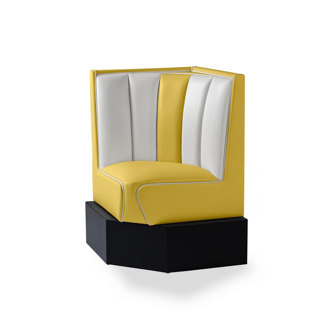 banquette dangle mobilier américain CB 60-60 jaune