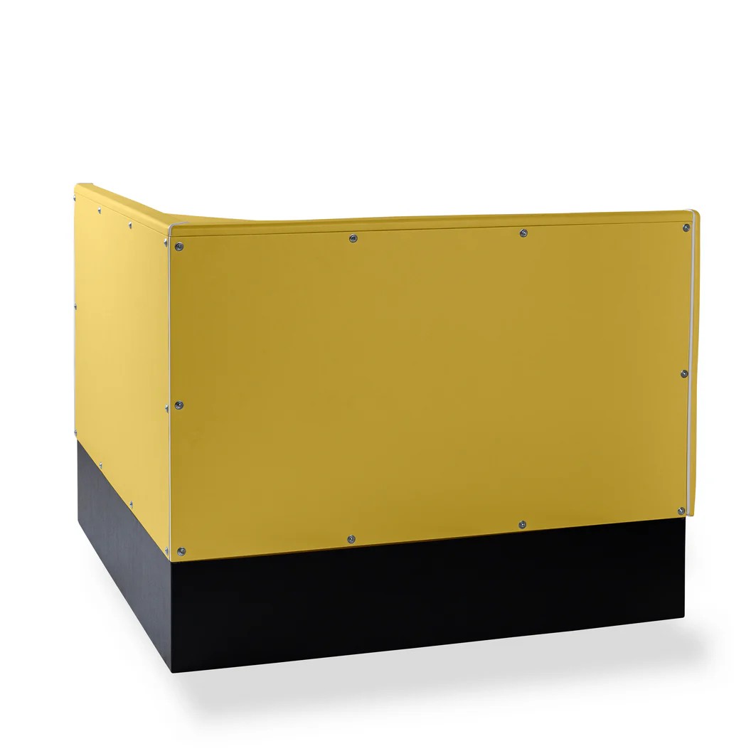 dossier banquette de diner d’angle CB 120-120 jaune