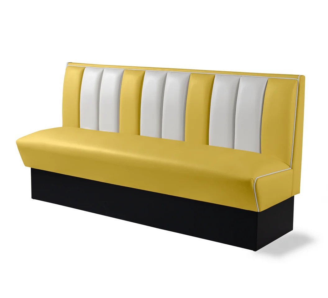 banquette de diner mobilier américain simple CB 180 jaune