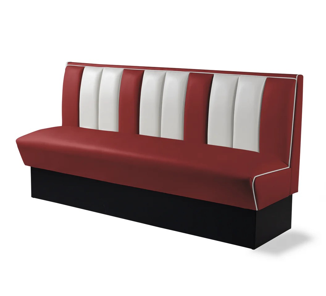 banquette de diner mobilier américain simple CB 180 rouge ruby
