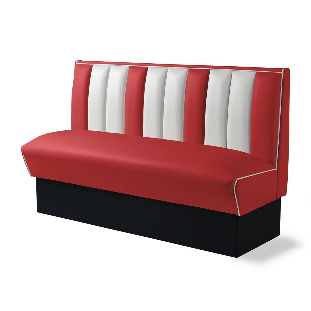 banquette de diner mobilier américain simple CB 150 rouge