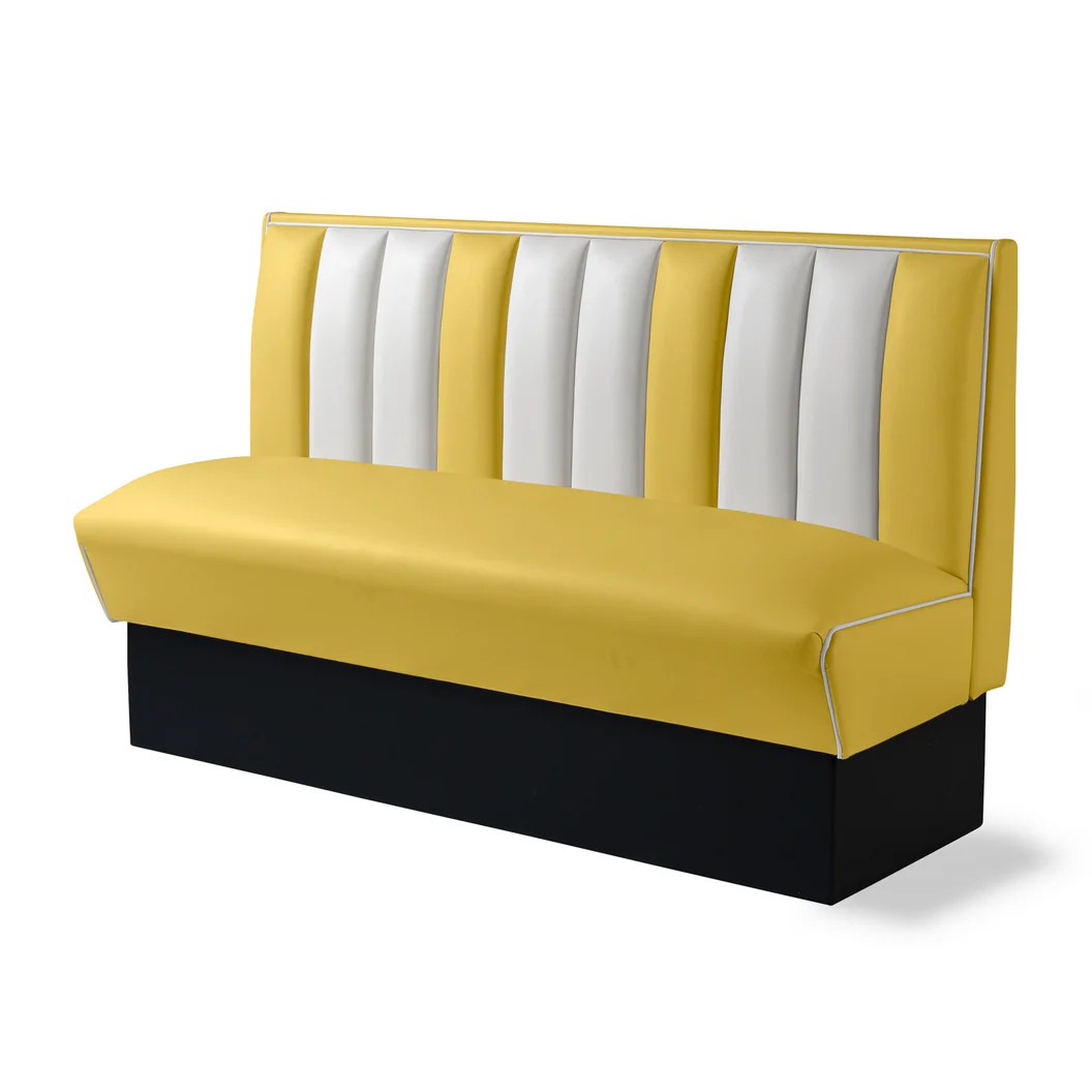 banquette de diner mobilier américain simple CB 150 jaune
