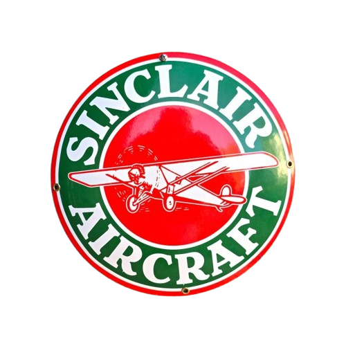 Plaque émaillée Sinclair Aircraft