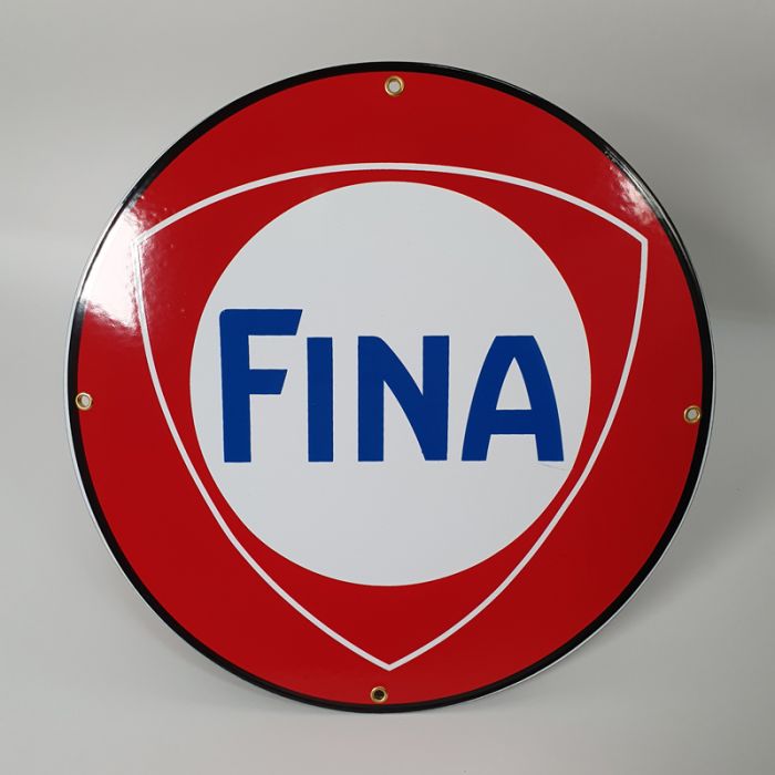 plaque émaillée fina huiles vintage