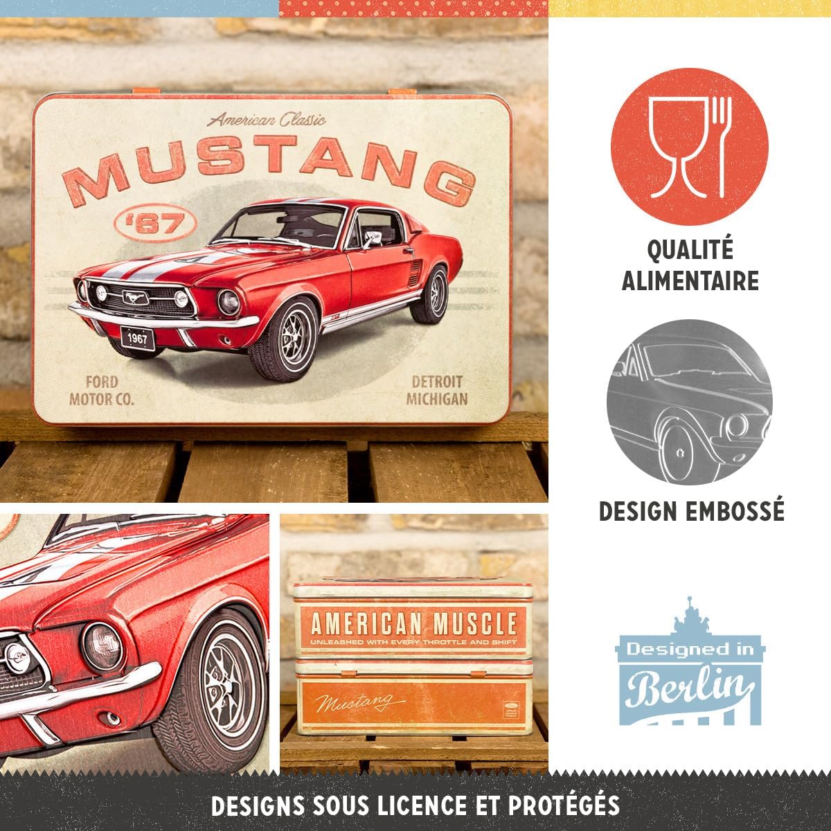 boite publicitaire ford mustang