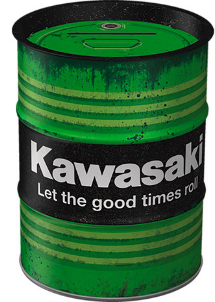 Boite tirelire baril Kawasaki - La Décoration/Les tirelires