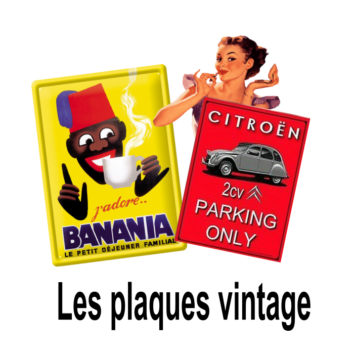 plaques deco vintage
