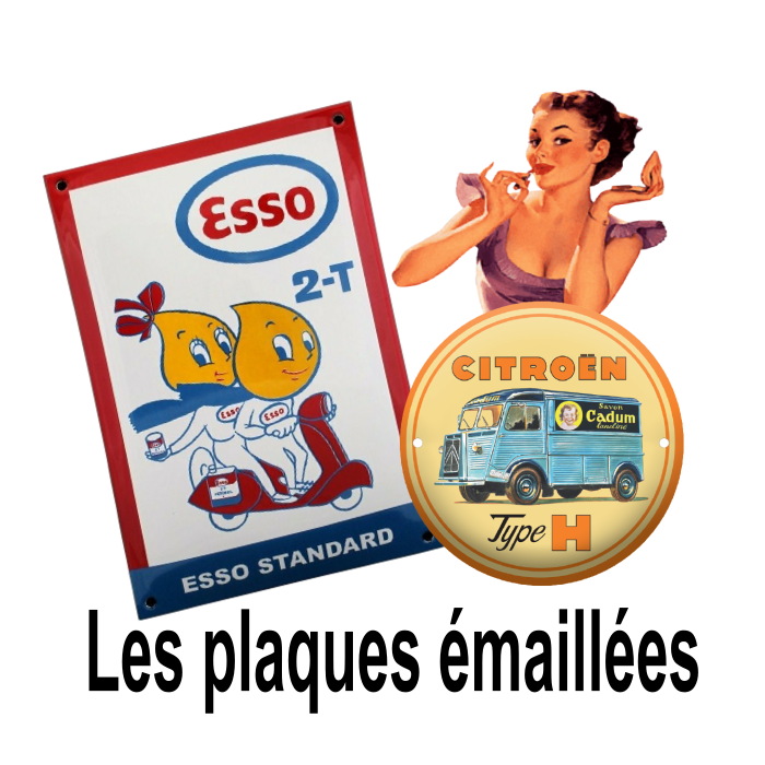 plaques publicitaires émaillées