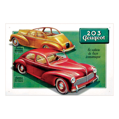 plaque-publicitaire-peugeot-203