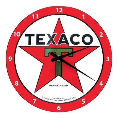 horloge publicitaire texaco rétro vintage