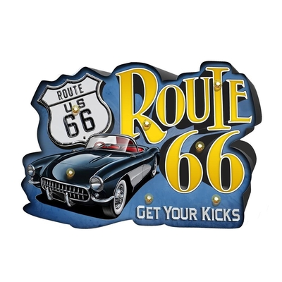 enseigne lumineuse route us 66