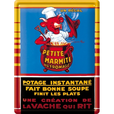 Plaque Décorative La Vache Qui Rit - 19 X 24 Cm - Avec Crochets - Très Bon état
