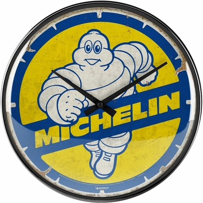 horloge murale publicitaire bibendum michelin