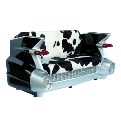 Canapé Cadillac vache vintage
